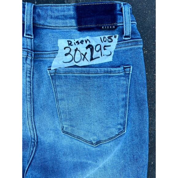 Risen high rise patch pocket trouser ankle jeans size 30x29.5 - Picture 4 of 5